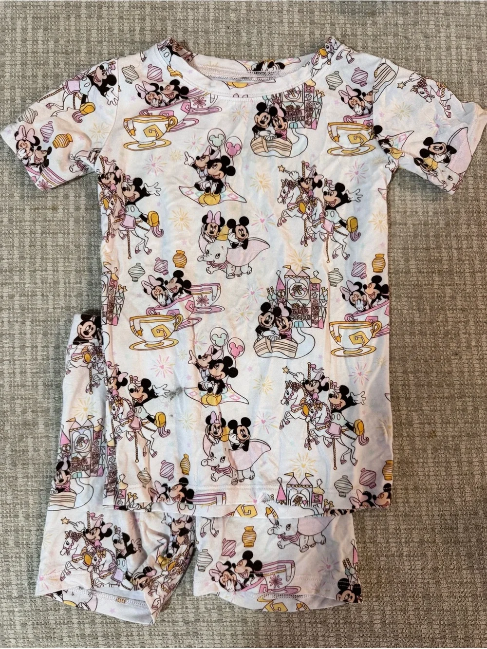 Disney Kids Minnie & Mickey Tea Party Pajama Set